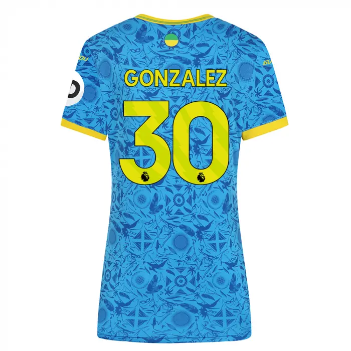 Wolverhampton Wanderers Shop | 2025-26 Wolves Third Shirt – Womens GONZALEZ 30 Wolverhampton Wanderers Merchandise